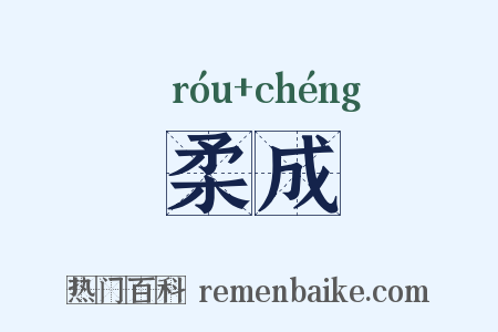柔成是什么意思的图片